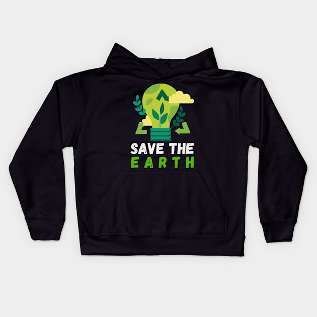 SAVE THE EARTH Kids Hoodie by Epsilon99